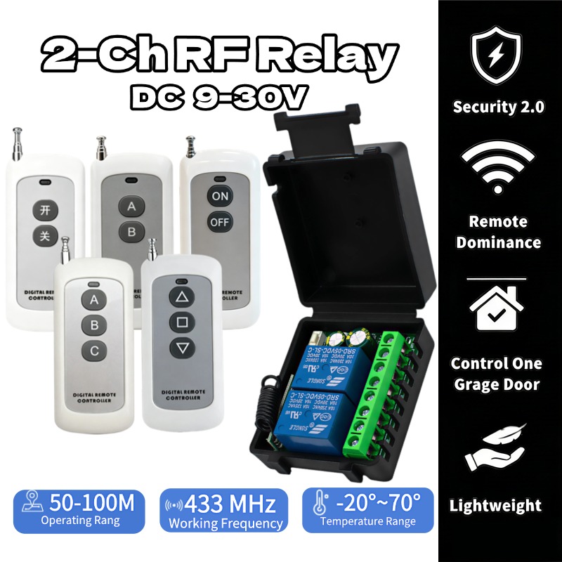 433Mhz Receiver Module - Controller Motore RF 433Mhz 12V 24V,